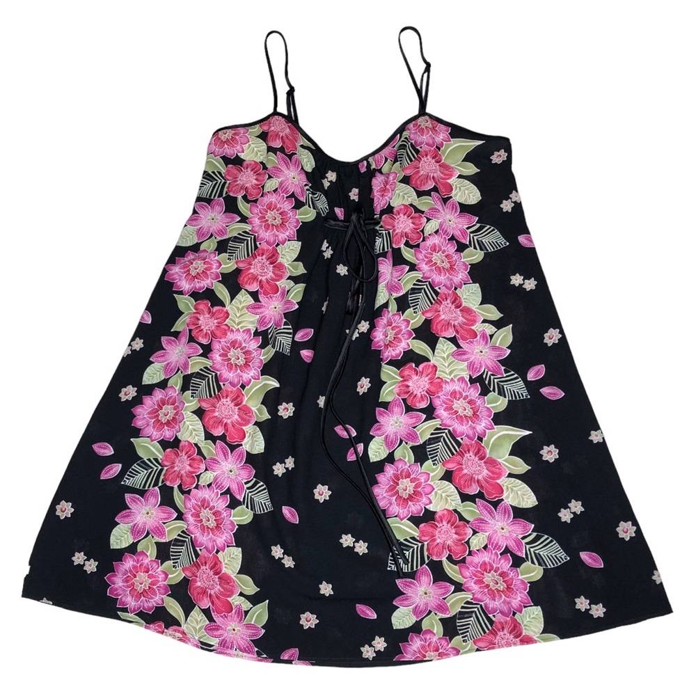 Oscar De La Renta Pink Label Satin Nightie Gown